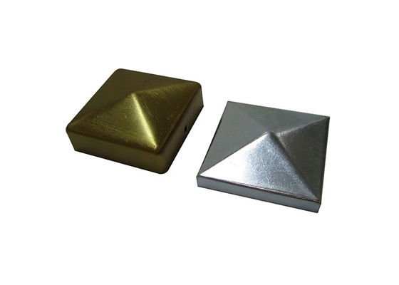 حديد 1 &quot;1 2&quot; 3 &quot;أغطية سياج مربعة الشكل 100 × 100 مم 115 مم 120 مم بدون ثقوب