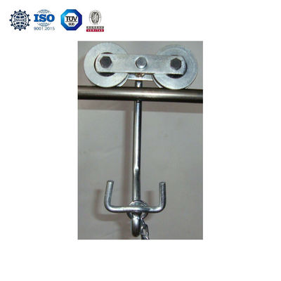 Steel Farm Banana Cableway Roller Trolley مع محامل