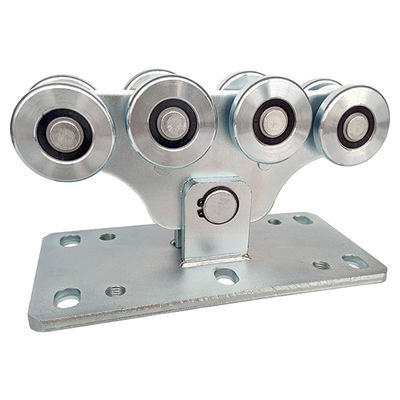 68mm بكرات الصلب المجلفن المتوسطة انزلاق عجلة عربة بوابة ناتئ