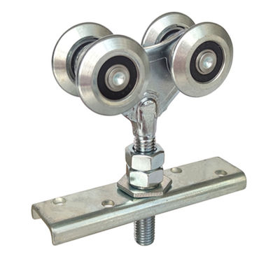 الصناعية انزلاق المسار الأسطوانة شنقا الحظيرة باب السكك الحديدية عربة عجلة مزدوجة ضياء 38mm
