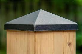 100mm 4x6 8x8 Fence Corner Post Cap for 4x4 6x6 7x7 Silver Pyramid Pillar Cover