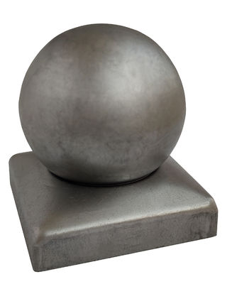 80x80mm قبعات آخر السياج مع الكرة المستديرة المجلفن الأعلى الأبيض الصلب الزخرفية