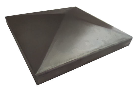 40x40 3 5/8 X 3 5/8 2 X 2 أغطية عمود السياج المجلفن الأبيض الهرمي المعطف