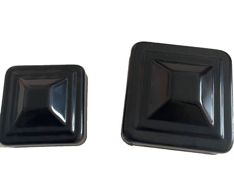 2 3/8 &quot;2 1/2&quot; أغطية أعمدة السياج المجلفن 6 × 6 4 × 4 اللحامات المطلية بالمسحوق داخل وخارج 4 خطوات