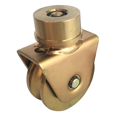 360 درجة دوارة عجلات انزلاق بوابة 80mm 3.15 &quot;U Groove Gate Wheels جولة الزنك مطلي