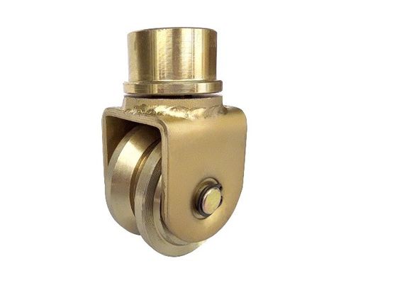76.2mm 3 &quot;عجلة بوابة الانزلاق U الأخدود 360 درجة الدورية العالمي مع المحامل