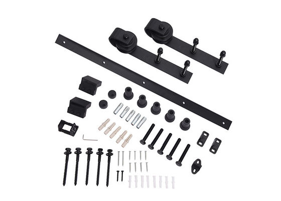 JNK 2 1/4 &quot;Barn Gate Hardware مقابض وأقفال باب الحظيرة الداخلية مع مسار مسطح بطول 2 متر