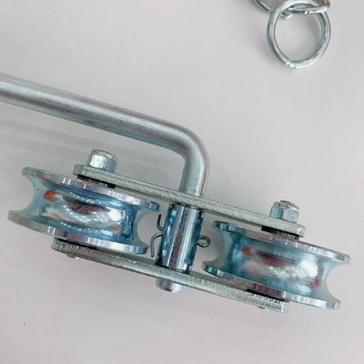 نظام بكرات كابليواي من الزنك الأبيض مع سلسلة كروية شديدة التحمل D64mm
