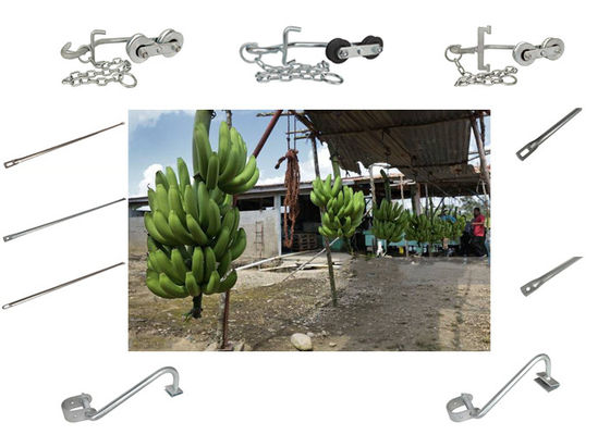 250KG Industrial Farm Banana Cableway Roller لسهولة النقل الأجهزة