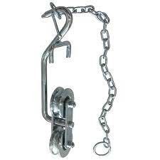 150kg-220KG Banana Hooks بكرات معلقة لمعدات النقل السهل