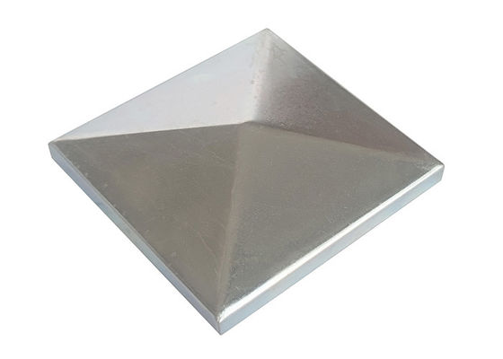 حديد 1 &quot;1 2&quot; 3 &quot;أغطية سياج مربعة الشكل 100 × 100 مم 115 مم 120 مم بدون ثقوب