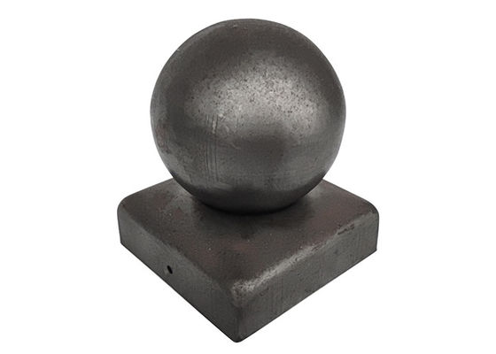 100 × 100 10 سم × 10 سم نهايات مستديرة من الحديد المعدني قبعات بريدية للسياج