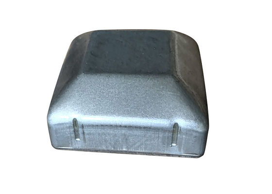 1.5 بوصة 2 1/2 بوصة 1 1/2 &quot;أغطية أعمدة معدنية مربعة 5 × 5 3 × 3 4 × 4 مع رقبة