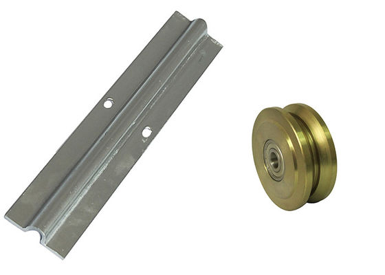 حديد تلسكوبي شديد التحمل 5 متر انزلاق بوابة المسار الأجهزة U Groove Jnk Hardware Kit