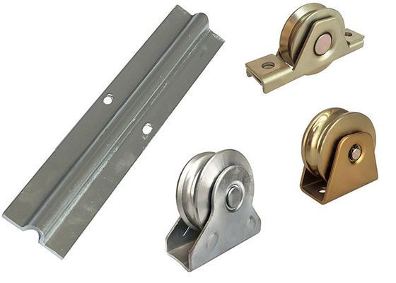 حديد تلسكوبي شديد التحمل 5 متر انزلاق بوابة المسار الأجهزة U Groove Jnk Hardware Kit