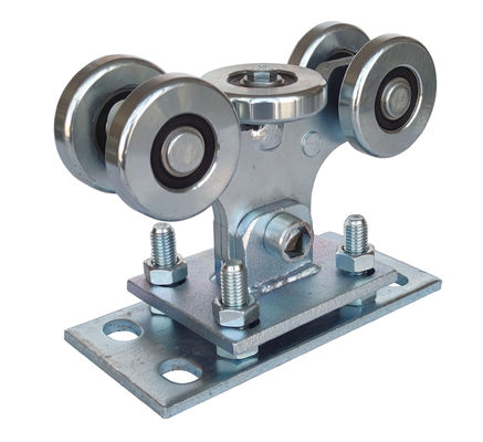 6203 Bearing Sliver Zinc قابل للتعديل انزلاق بوابة الرول مع 8 بكرات