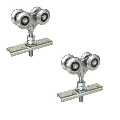 38mm الزنك مطلي الصلب عربات معلقة بكرات الباب لأنظمة انزلاق