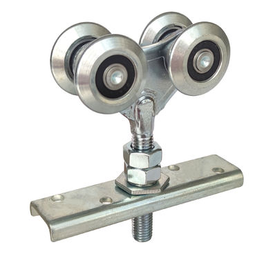 38mm الزنك مطلي الصلب عربات معلقة بكرات الباب لأنظمة انزلاق