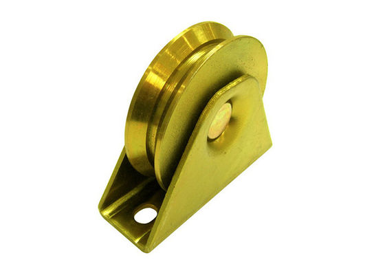 Q235 Y Groove Sliding Gate Wheel الزنك مطلي بالفضة