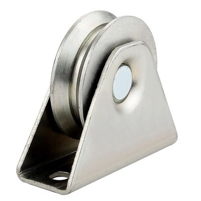 Q235 Y Groove Sliding Gate Wheel الزنك مطلي بالفضة