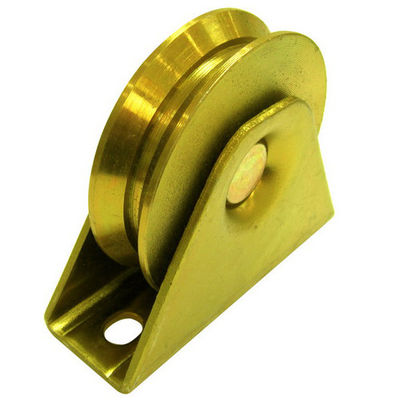 Q235 Y Groove Sliding Gate Wheel الزنك مطلي بالفضة