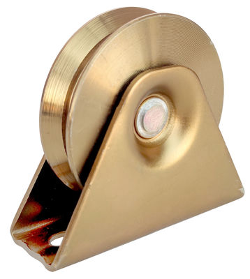 Q235 Y Groove Sliding Gate Wheel الزنك مطلي بالفضة