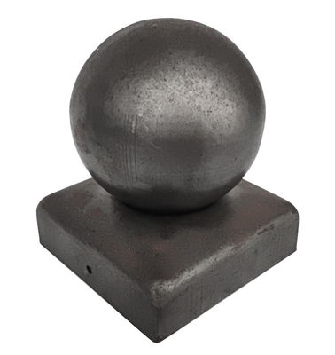 سياج فولاذي مجلفن كروي آخر قبعات مستديرة 100x100mm